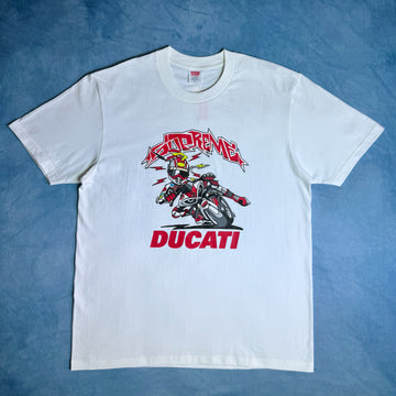 Camiseta Ducati x Supreme Logo Branca